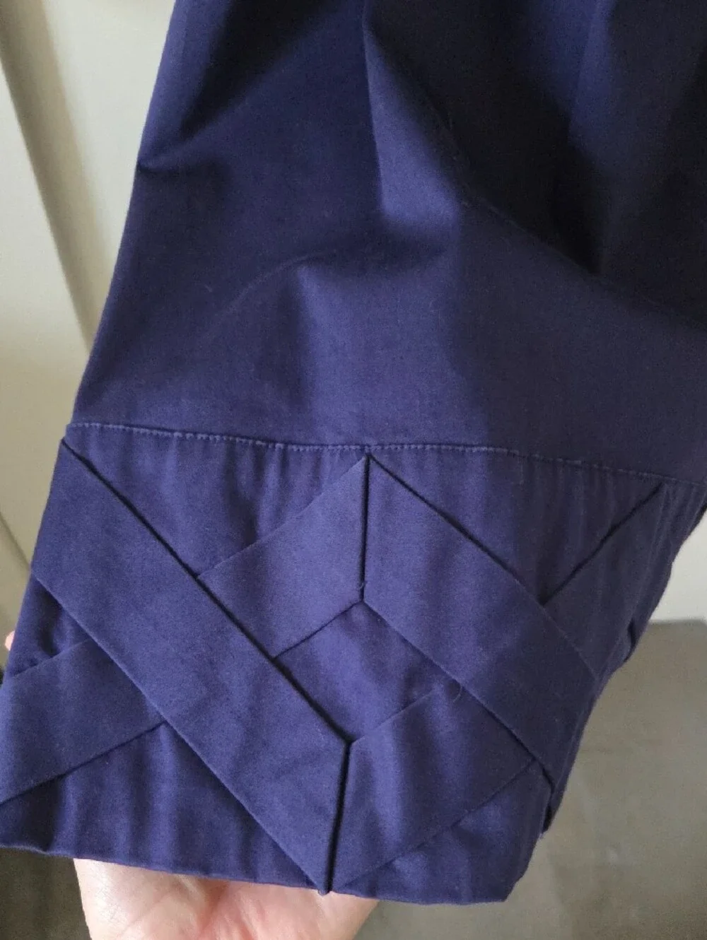 Kate spade Rich Navy with Gold Buttons Front Pleated Dress, Incredible Detail